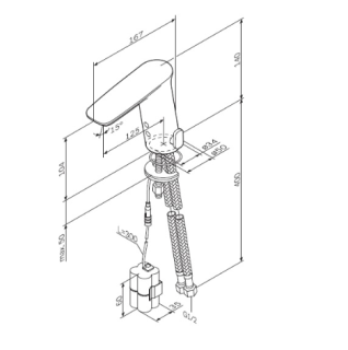 Смеситель для раковины Am Pm F50A02300